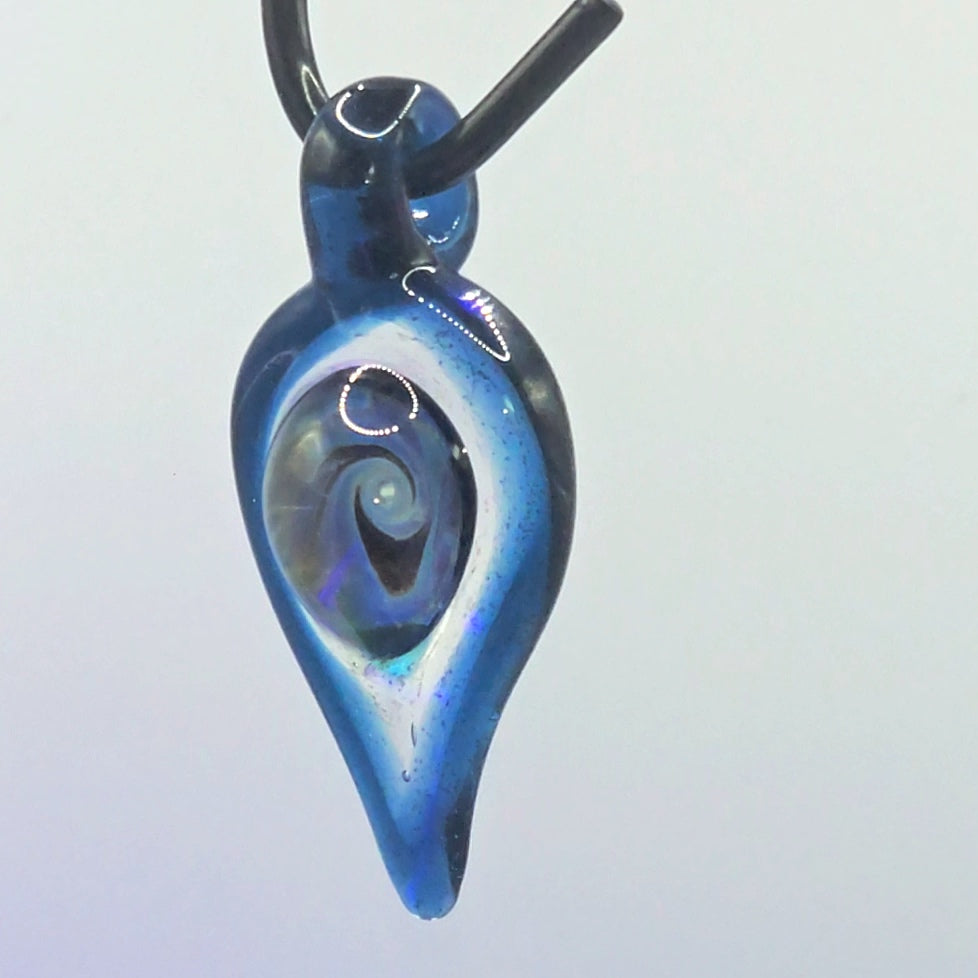 Abyssal Spiral Pendant – Purple-Amber Core