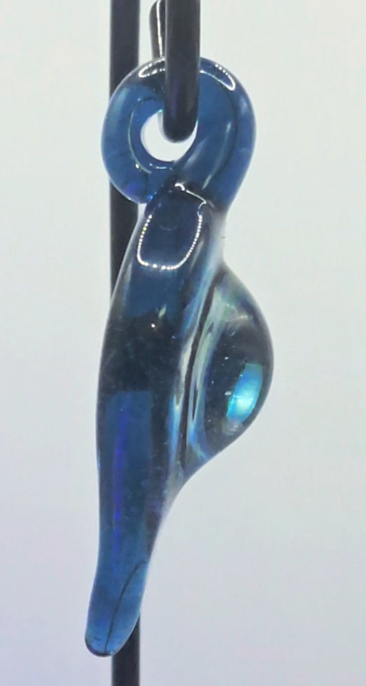 Abyssal Spiral Pendant – Purple-Amber Core