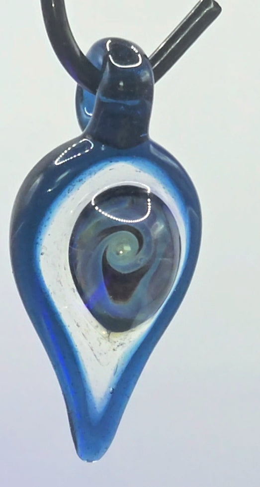 Abyssal Spiral Pendant – Purple-Amber Core