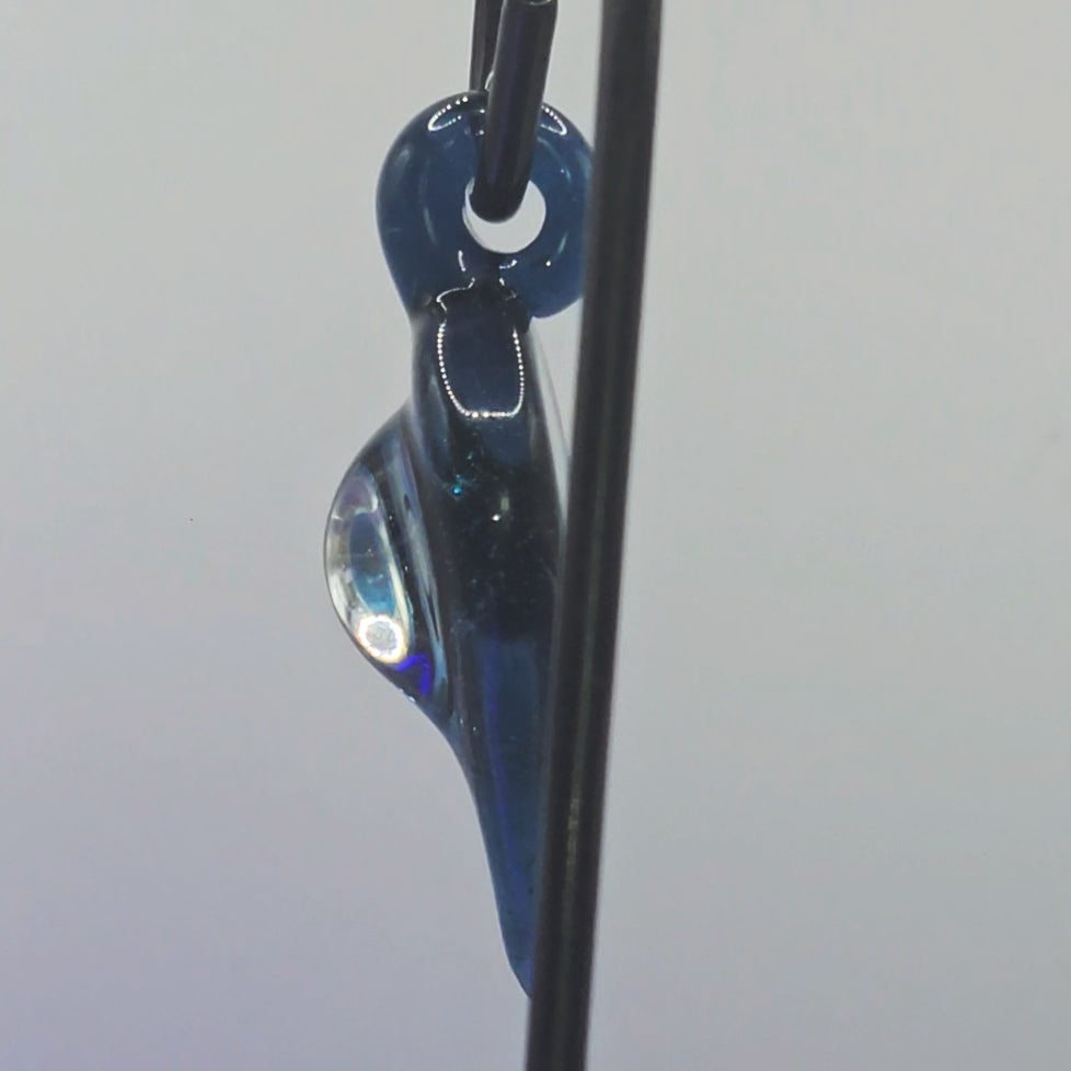 Abyssal Spiral Pendant – Purple-Amber Core