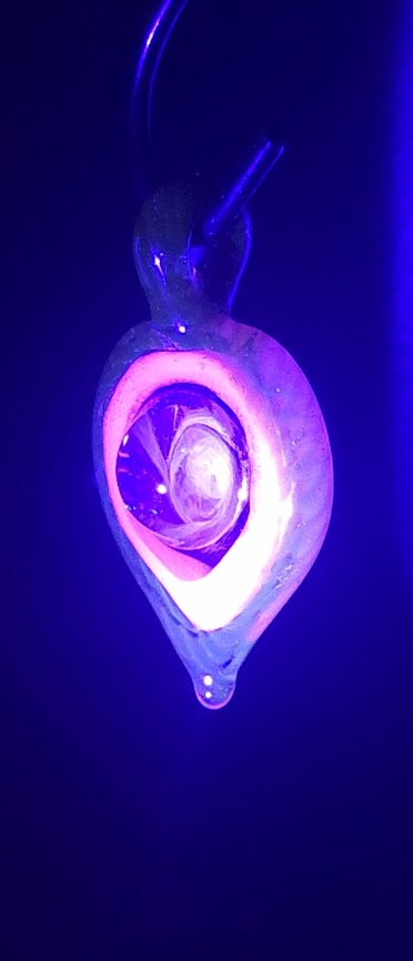 Aetherdrop Sigil — UV Reactive Fumed Aether Amulet